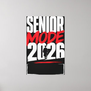 Personalisierter Senioren-Modus 2026 Absolvent Leinwanddruck