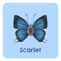 Personalisierter September Birth Blue Butterfly