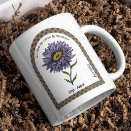 Personalisierter September Blume Kaffeetasse