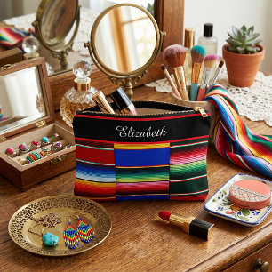 Personalisierter Serape-Streifen Zubehörtasche