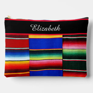 Personalisierter Serape-Streifen Zubehörtasche