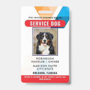 Personalisierter Service-Hund Ausweis