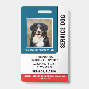 Personalisierter Service-Hund Ausweis