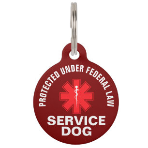 Personalisierter Servicenhund Haustiermarke
