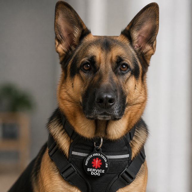 Personalisierter Servicenhund Haustiermarke (Von Creator hochgeladen)