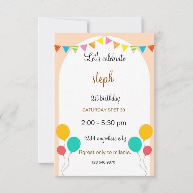 personalisierter Sesam Street Geburtstag einladen Einladung (Vorderseite)