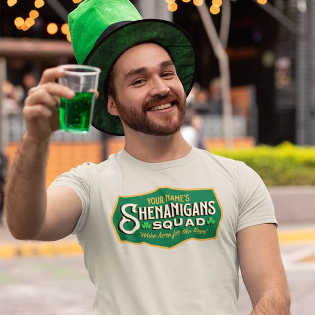 Personalisierter Shenanigan-Squad-T - Shirt (Get into some irish mischief this St Pats with this Shenanigans Squad personalized tshirt!)