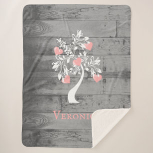 Personalisierter Sherpa-Blanket in Rosa Sherpadecke