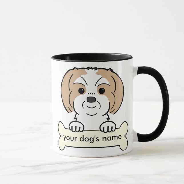 Personalisierter Shih Tzu Tasse (Rechts)