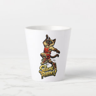 Personalisierter siamesischer Basketball-Katzen-La Milchtasse