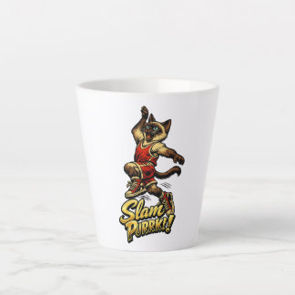 Personalisierter siamesischer Basketball-Katzen-La Milchtasse