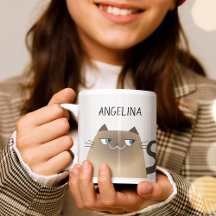 Personalisierter Siamkatzen-Becher mit individuell
