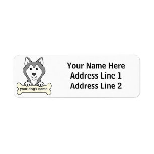 Personalisierter sibirischer Schlittenhund