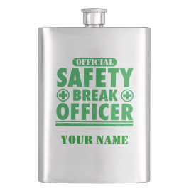 Personalisierter Sicherheits-Bruch-Offizier Flachmann