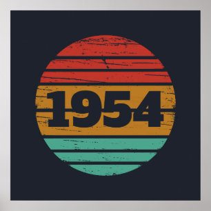 Personalisierter siebzigster Vintage 70. Geburtsta Poster