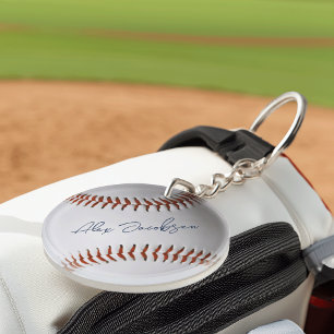 Personalisierter signierter Baseball Schlüsselanhänger