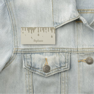 Personalisierter Silbereffekt Glitzer & Glitzern Namensschild