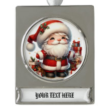 Personalisierter silberner oder goldener Santa-Gno
