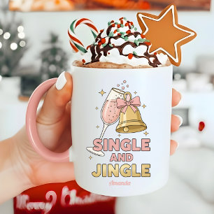 Personalisierter Single- und Klingelspaß-Weihnacht Tasse