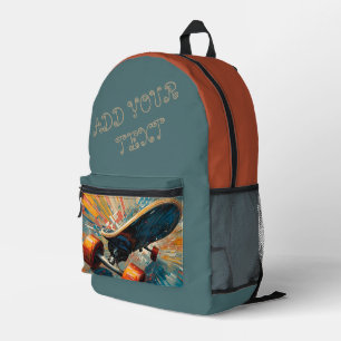 Personalisierter Skateboard-Rucksack – Benutzerdef Bedruckter Rucksack