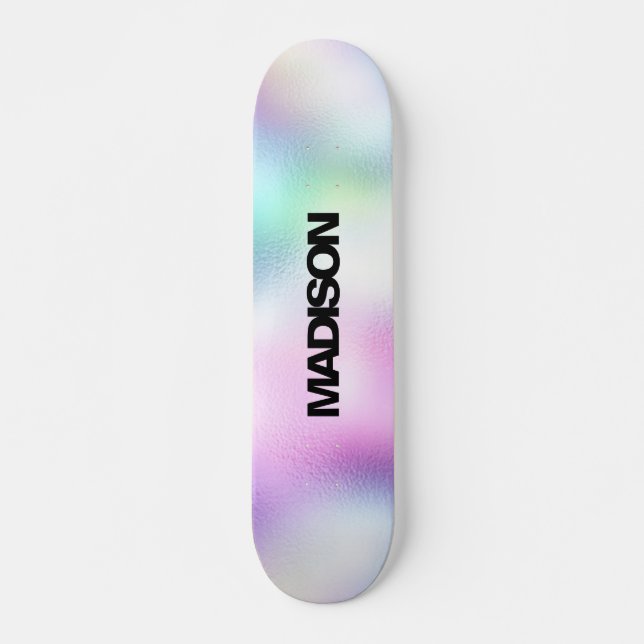 Personalisierter Skateboardname Moderner Niedliche Skateboard (Vorne)