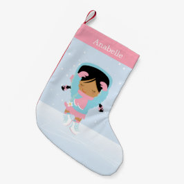Personalisierter Skater mit niedlicher Kleiner Abb Weihnachtsstrumpf