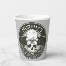 Personalisierter Skater NAME Skull Skateboarding S