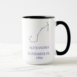 Personalisierter Skorpion-Sternbild-Becher - Benut Tasse