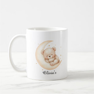 Personalisierter Sleeping Bear Mond Becher Kaffeetasse