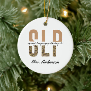 Personalisierter SLP-Sprachpathologe Keramik Ornament