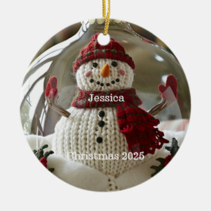 Personalisierter Snowman Weihnachtsschmuck
