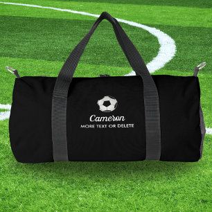 Personalisierter Soccer-Ball-Name Eigener Teamtext Duffle Bag