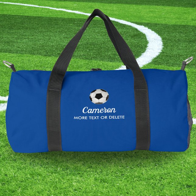 Personalisierter Soccer-Ball-Name Eigener Teamtext Duffle Bag (Von Creator hochgeladen)