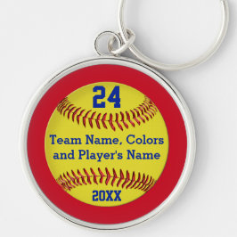 Personalisierter Softball-ältere Geschenke und Schlüsselanhänger