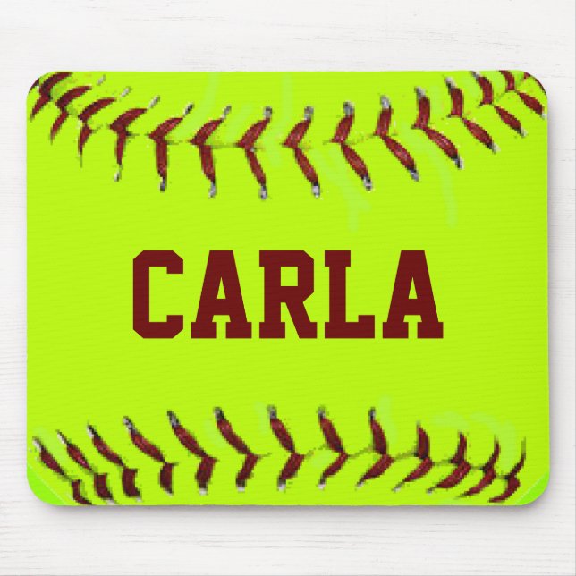 Personalisierter Softball Mousepad (Vorne)