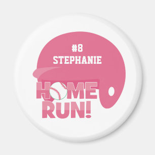 Personalisierter Softball-Zuhause-Run-Helm-Magnet Magnet