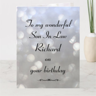 Personalisierter Sohn auf dem Rechtsweg Geburtstag Karte