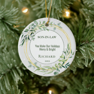 Personalisierter Sohn im Keramik Ornament