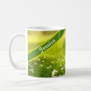 Personalisierter Sommer-Blume Kaffeetasse