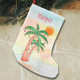 Personalisierter Sommer Weihnachten Strumpf Kleiner Weihnachtsstrumpf