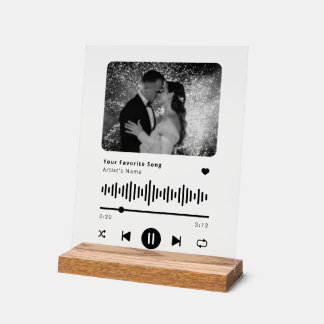 Personalisierter Song-Musikplayer Acrylschild