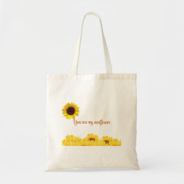 Personalisierter Sonnenblumenrahmen Tote Beutel Tragetasche
