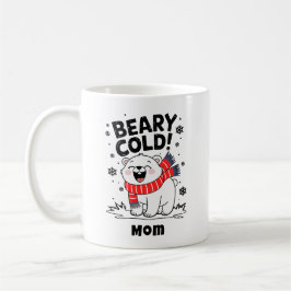 Personalisierter, sonniger Polar Bary Cold Weihnac Kaffeetasse