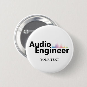 Personalisierter Sound Engineer Tontechnik Button