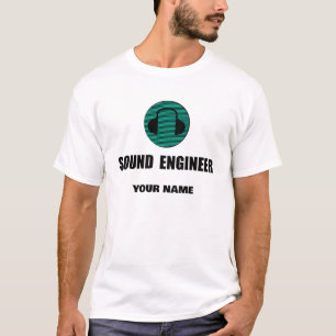 Personalisierter Sound Engineer Tontechnik T-Shirt