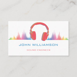 Personalisierter Sound Engineer Tontechnik Visitenkarte