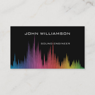 Personalisierter Sound Engineer Tontechnik Visitenkarte