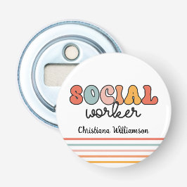 Personalisierter Sozialarbeiter Flaschenöffner