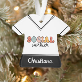 Personalisierter Sozialarbeiter Ornament