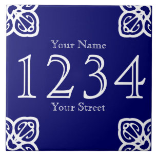 Personalisierter Spanischer Hausnummer Fliese